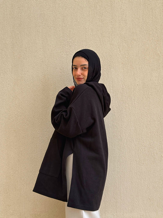 Sides Slit Kashmir Sweatshirt