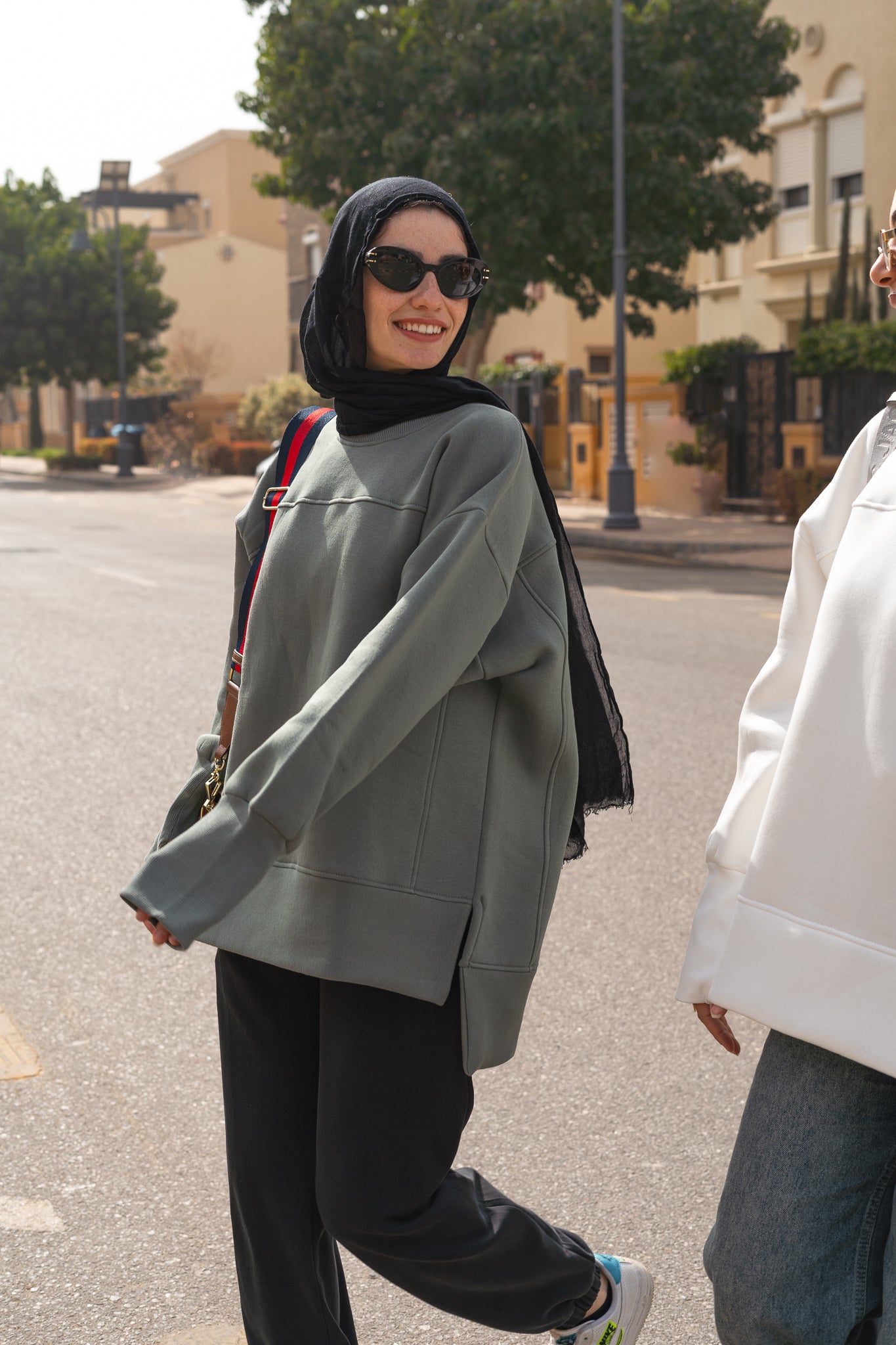 Thumbhole Olive Sweater