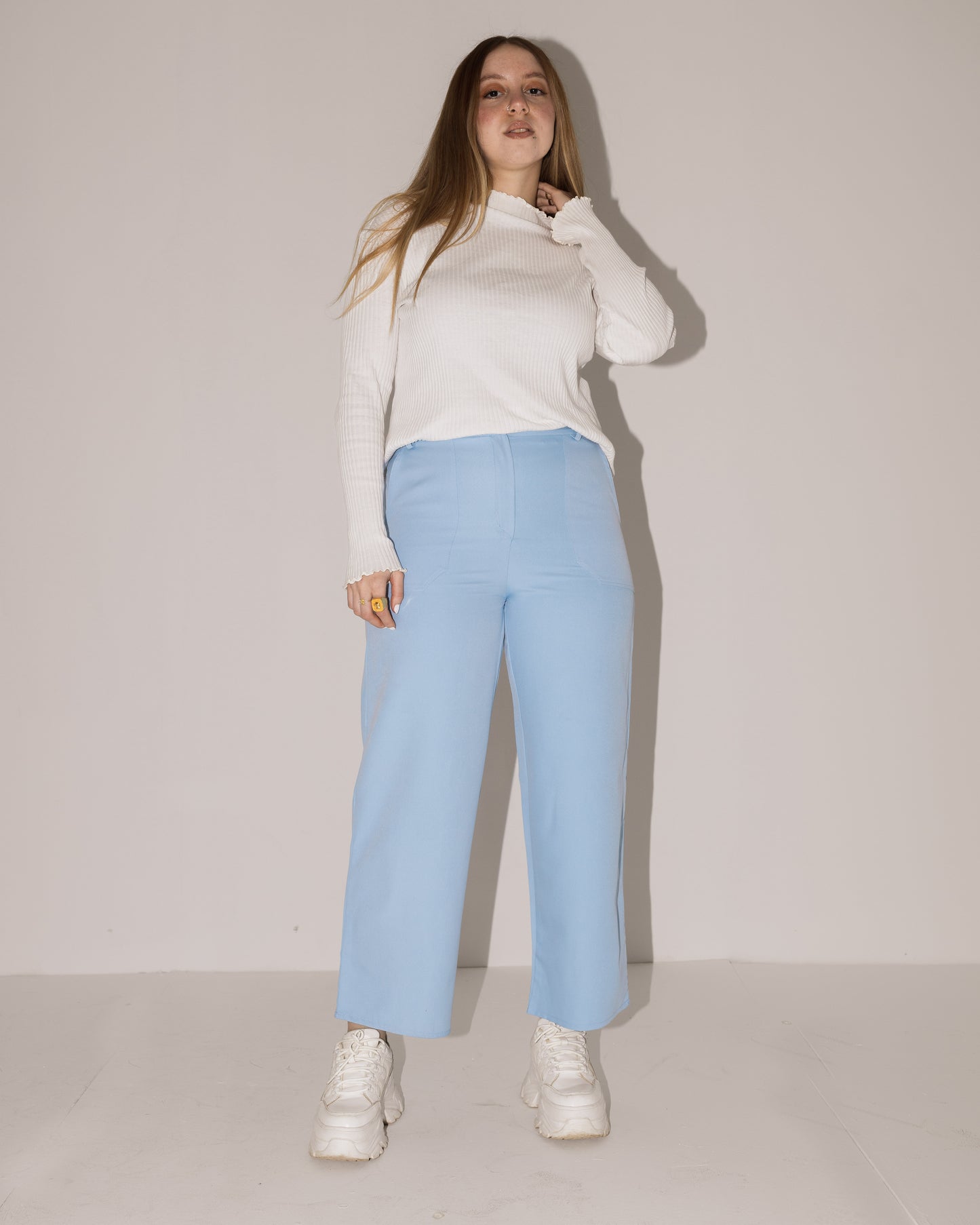 Sky Blue Regular Pants