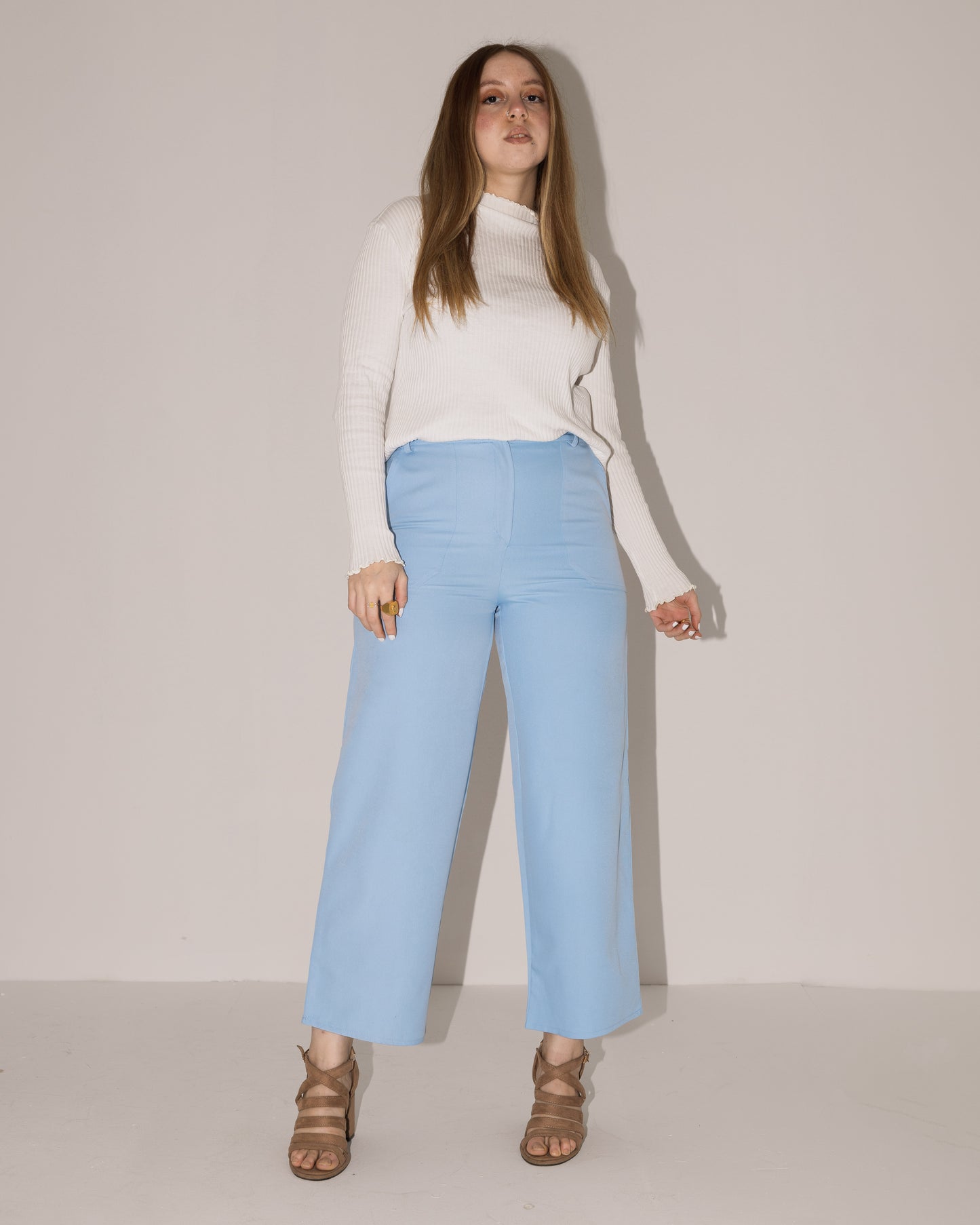 Sky Blue Regular Pants