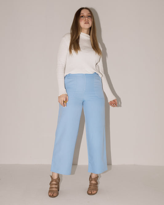 Sky Blue Regular Pants